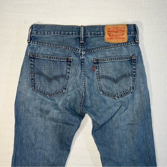 Levi’s Women’s Blue Denim Straight Jeans Size 30 Western Minimalist Classic - Picture 4 of 8